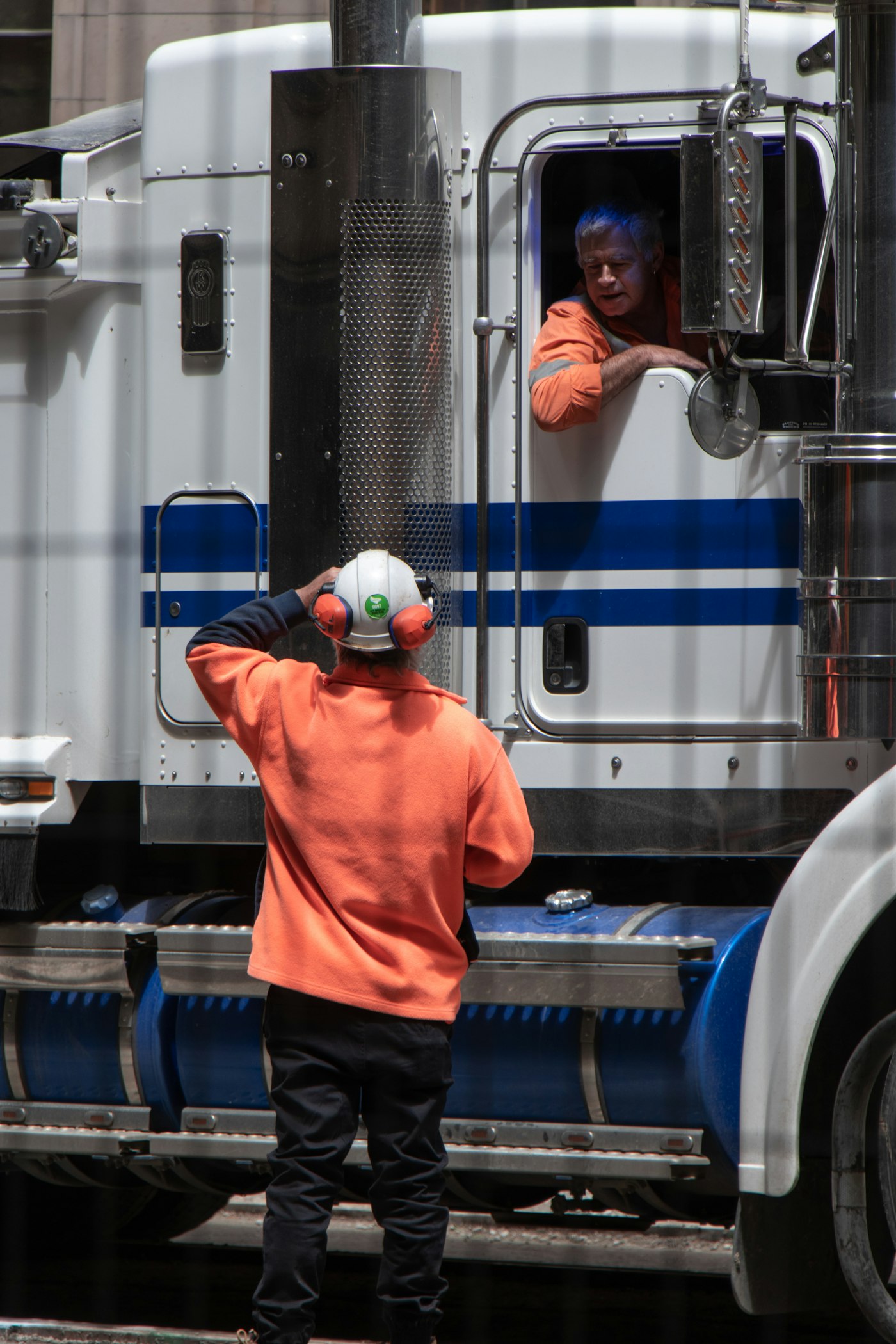 Bayside clinician providing occupational health services to a worker